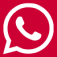 Whatsapp pictogram in rood voor de FAQ Total Club pushbar&nbsp;
